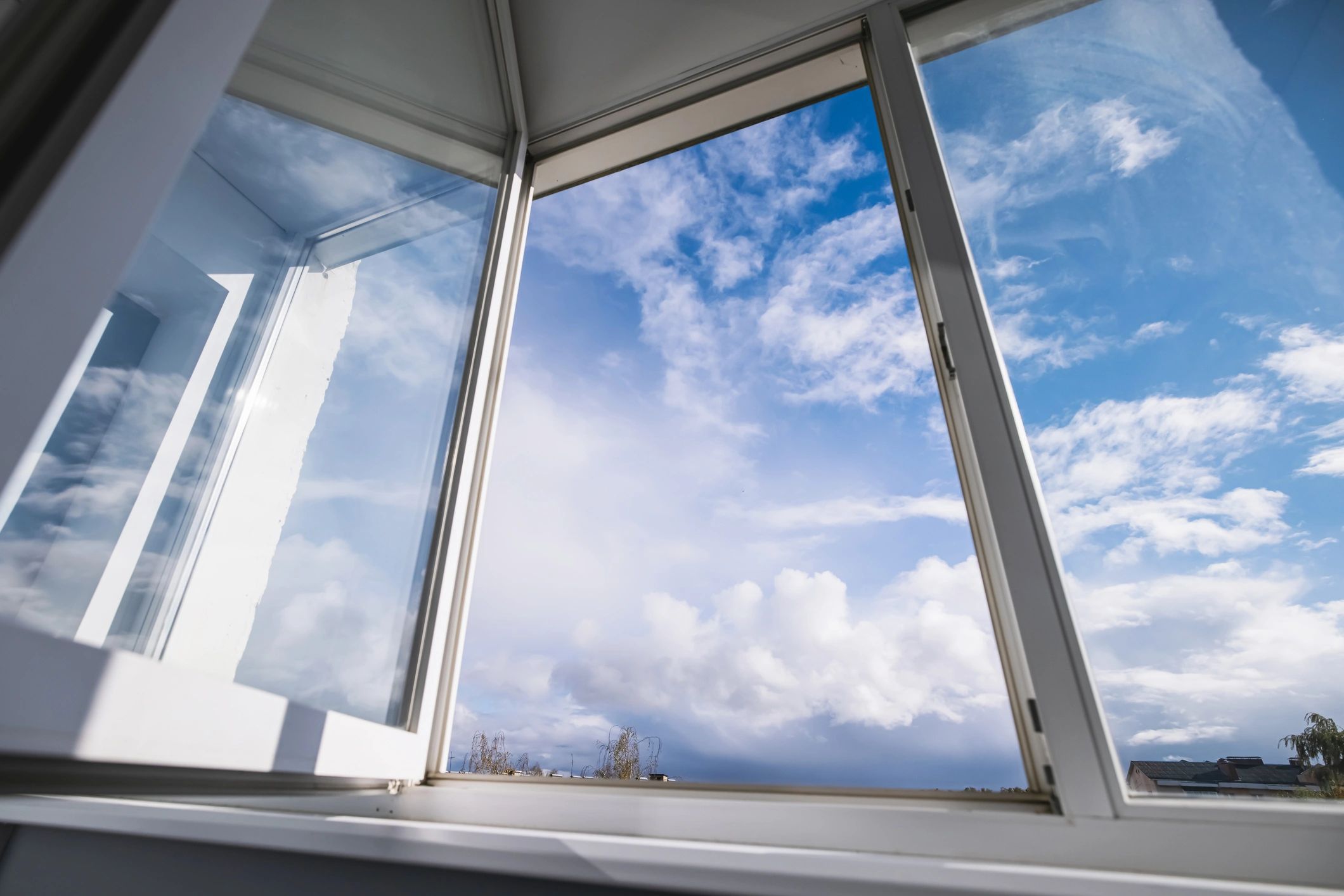 Bright clean window detail