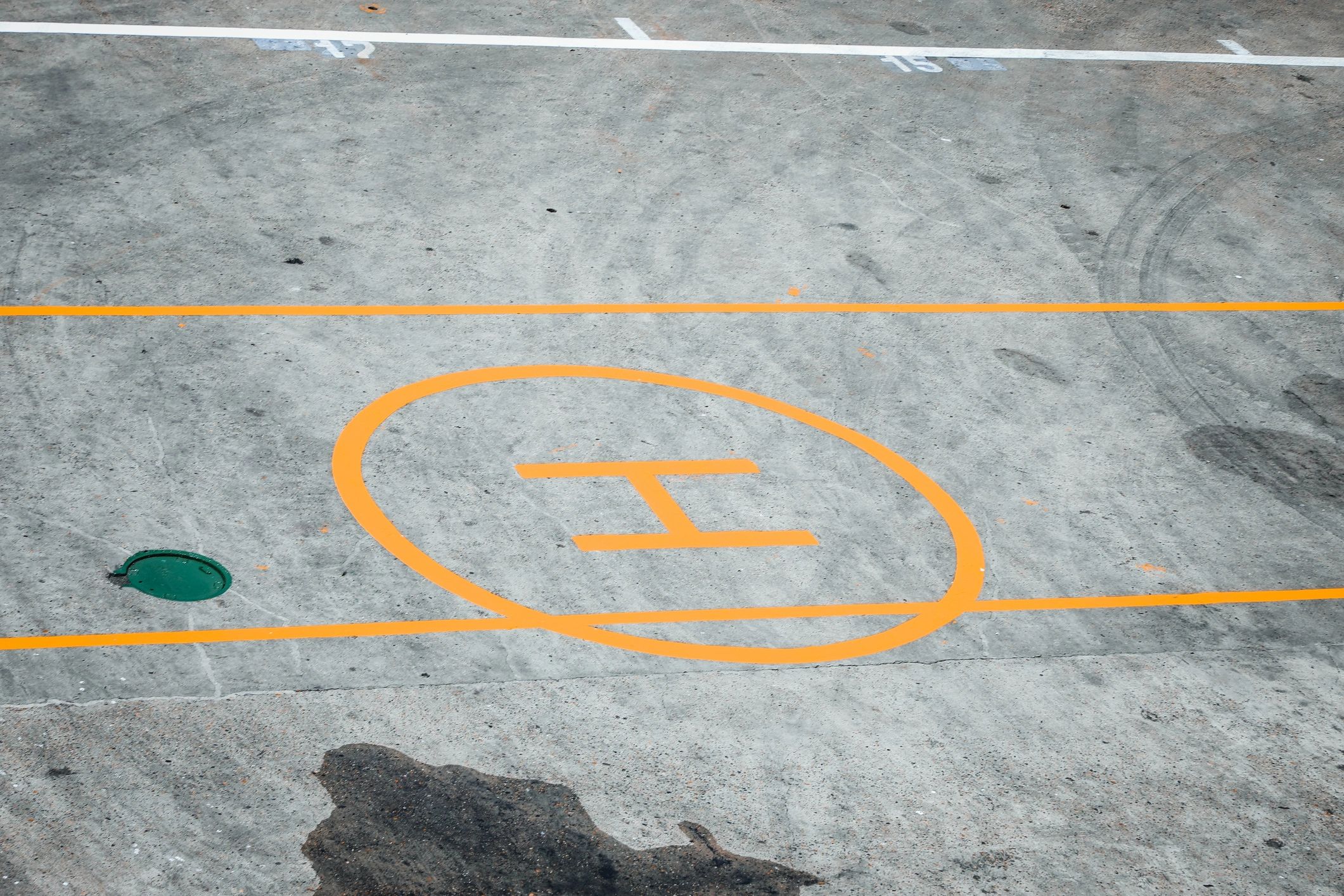 Concrete surface representing driveway cleaning results