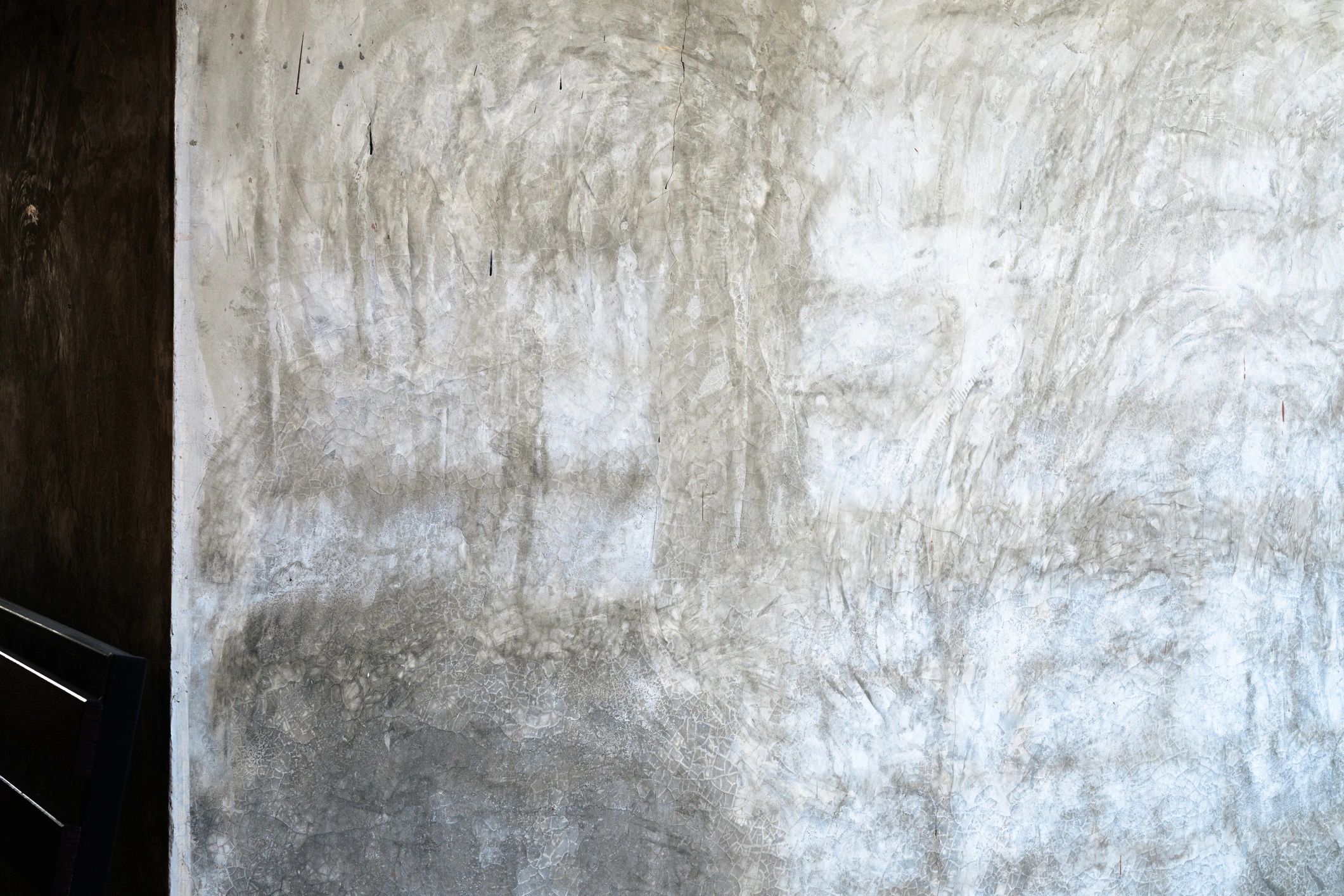 Clean concrete surface after exterior cleaning